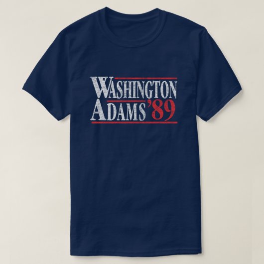 4de juli de Campagne T-Shirt van de Adams van Wash (Design voorkant)
