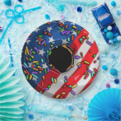 4de juli donut papieren bordje (Feest)