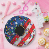 4de juli donut papieren bordje (Feest)