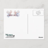 4de juli Firecracker - Doberman - Rood - Rakkelig Briefkaart (Achterkant)