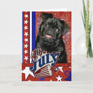 4de juli Firecracker - Pug Kaart