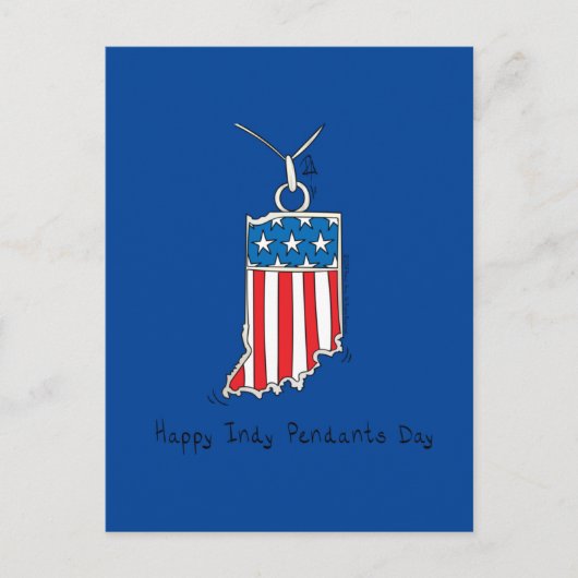 4de juli Funny American Indiana Briefkaart (Voorkant)