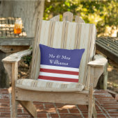 4de juli gepersonaliseerde buitenkant Pillow Buitenkussen (Stoel)