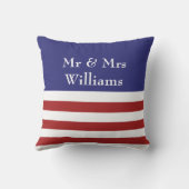 4de juli gepersonaliseerde buitenkant Pillow Buitenkussen (Achterkant)