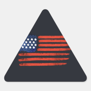 4de juli in Brussel Amerikaanse vlag voor patriott Sticker
