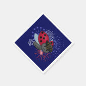 4de juli Minuteman Ladybug Servet (Hoek)