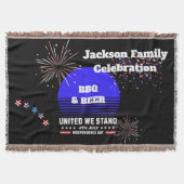 4de juli, Onafhankelijkheidsdag Tapestry Deken (Voorkant)