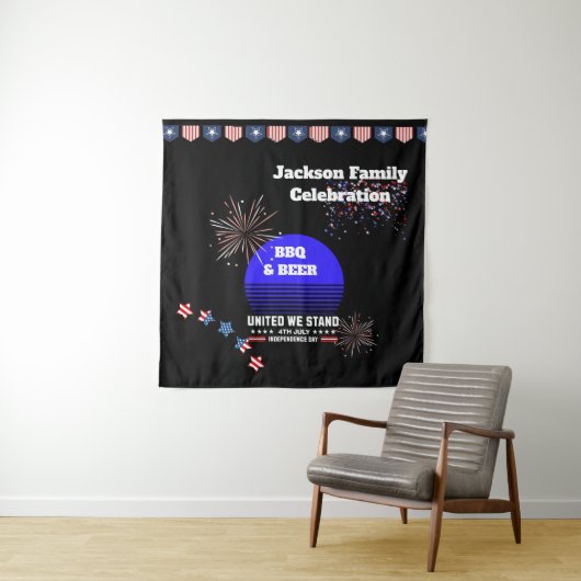 4de juli, Onafhankelijkheidsdag Tapestry Wandkleed (In situ)