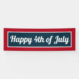 4de juli Red White Blue Party Spandoek