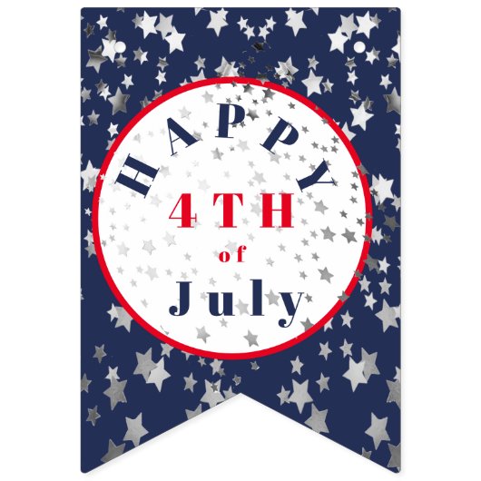 4de juli Rode Blauwe Stars Vlaggetjes (Eerste vlag)