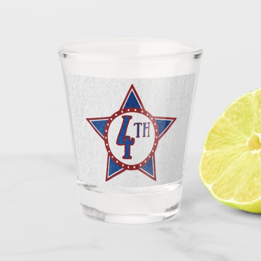4de juli shot glas (Voorkant)