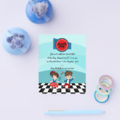 4de juli Sock Hop Party Flyer (Enkel)