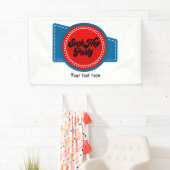 4de juli Sock Hop Party Spandoek (Insitu)