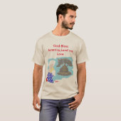 4de juli - T - Shirt /God Bless America (Voorkant volledig)