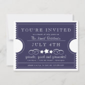 4de juli Ticket Uitnodiging (Voorkant)