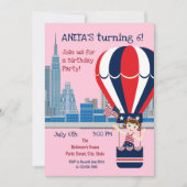 4de juli: Uitnodiging Girl Party (Voorkant)