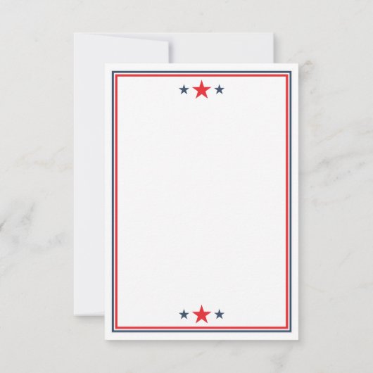 4de juli Uitnodiging, Onafhankelijkheidsdag, BBQ Kaart (Achterkant)