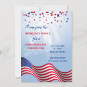 4de juli Uitnodiging tot feestvieren (Voorkant)