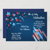 4de juli Uitnodiging tot feestvieren (Voorkant / Achterkant)