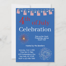 4de juli Uitnodiging tot feestvieren