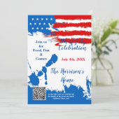 4de juli Uitnodiging tot feestvieren (Staand voorkant)