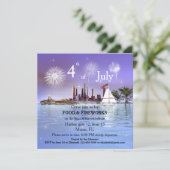 4de juli Uitnodiging tot het aanbieden van zeilen (Staand voorkant)