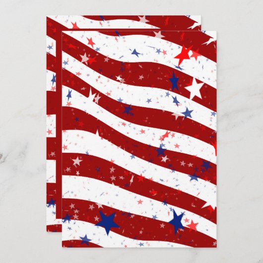 4de juli, Uitnodiging van de Partij van de Onafhan (Voorkant / Achterkant)