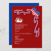 4de juli uitnodiging voor een blokpartij in het ba (Voorkant / Achterkant)