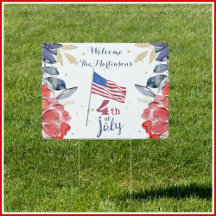 4de juli vlag Gepersonaliseerd Stijlvol