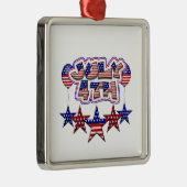 4de sterren juli metalen ornament (Rechts)