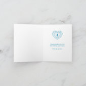 4de trouwdag 4 jaar liefde topaas kaart (Binnen)