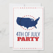 4de van de Nota van de Uitnodiging Amerika van de  (Achterkant)