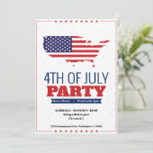 4de van de Nota van de Uitnodiging Amerika van de  (Staand voorkant)