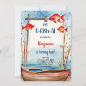 4de verjaardag vissen kaart (Voorkant)