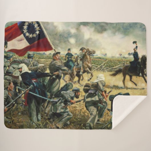 4e ALABAMA op MANASSAS 1861 Sherpa Deken (Voorkant (horizontaal))