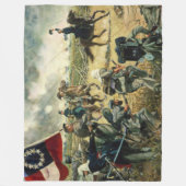 4e ALABAMA te MANASSAS 1861 Fleece Deken (Voorkant)