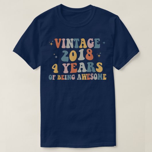 4e Birthday Gift  2018 Limited Edition 4 Y T-shirt (Design voorkant)