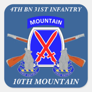 4E BN 31E INFANTERIE 10E BERG STICKERS