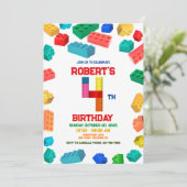 4e Bouwstenen Verjaardag, Bouwstenen Kaart (Staand voorkant)