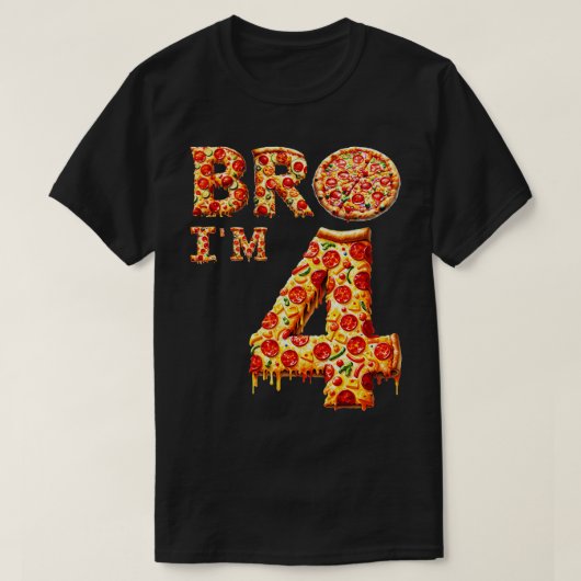 4e BRO IM 4 Vijf Vijfde Pizza T-shirt (Design voorkant)