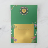 4e bruiloft Jubileum Fruit Bloemen Groeten Bedankkaart (Binnen)