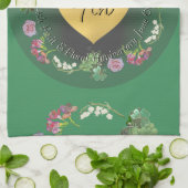 4e bruiloft Jubileum Fruit Bloemen Theedoek (Gevouwen)