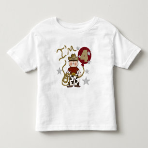 4e Cowboy Verjaardag Tshirts en geschenken