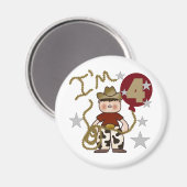 4e Cowboy Verjaardag Tshirts en geschenken Magneet (Voorkant / Achterkant)