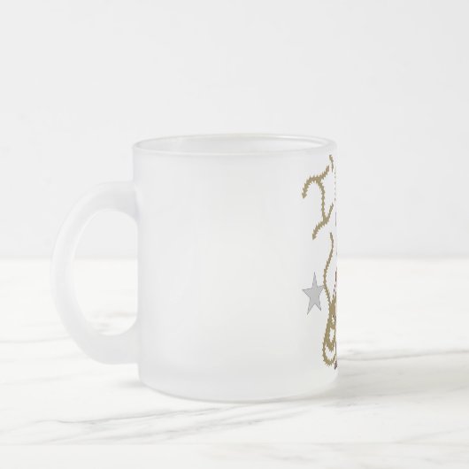 4e Cowboy Verjaardag Tshirts en geschenken Matglas Koffiemok (Links)