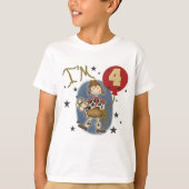 4e Cowgirl Verjaardag Tshirts en geschenken (Voorkant)