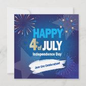 4e dag van de Onafhankelijkheidsdag van de Vakanti Kaart (Voorkant)
