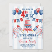 4e dag van de Onafhankelijkheidsdag van juli Uitno Kaart (Voorkant)