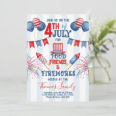 4e dag van de Onafhankelijkheidsdag van juli Uitno Kaart (Staand voorkant)