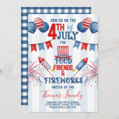 4e dag van de Onafhankelijkheidsdag van juli Uitno Kaart (Voorkant / Achterkant)